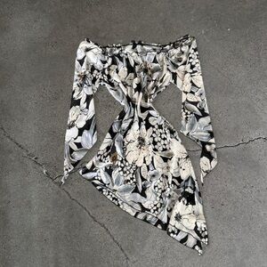 Sheer Silk Floral Tunic